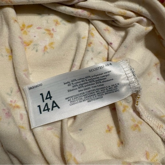 Three Floral tops Carters, Cat and Jack, and Oshkosh B’gosh - Picture 14 of 15